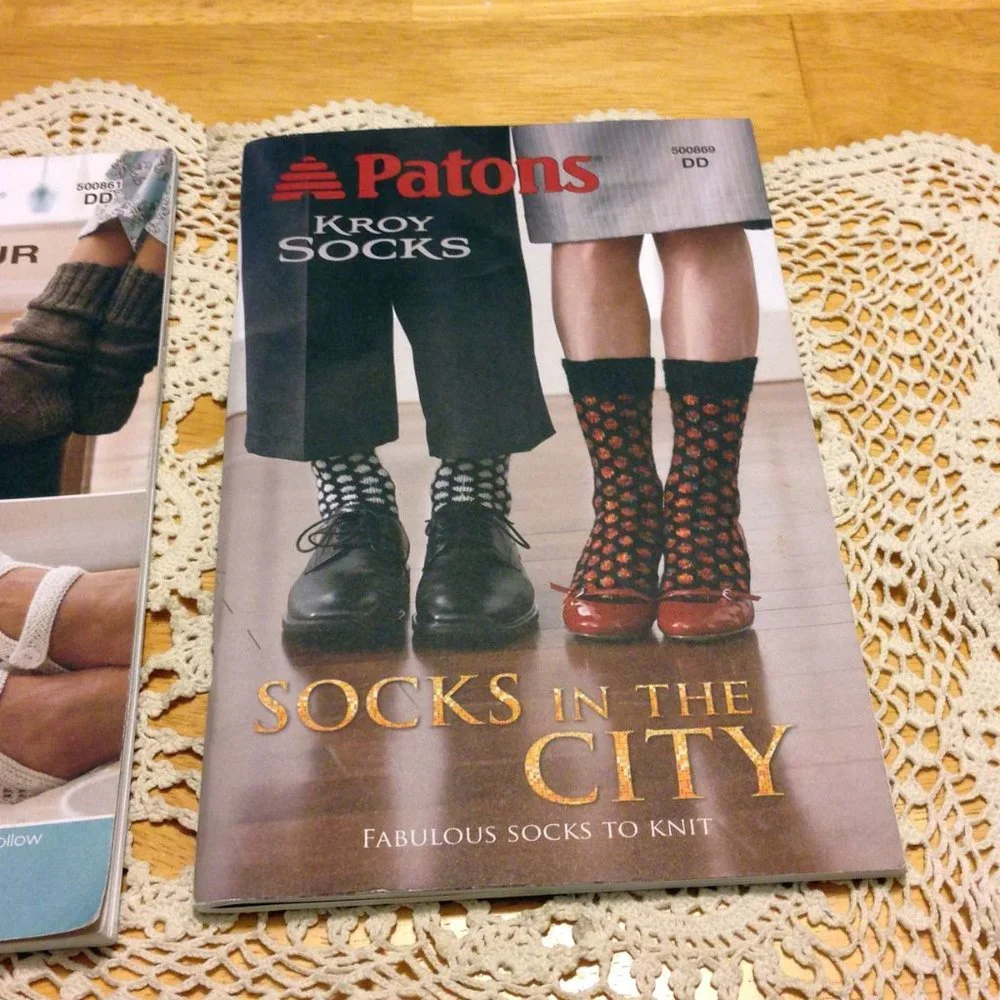 Patons socks, skipper and kroy socks knitting instruction crafts  booklets